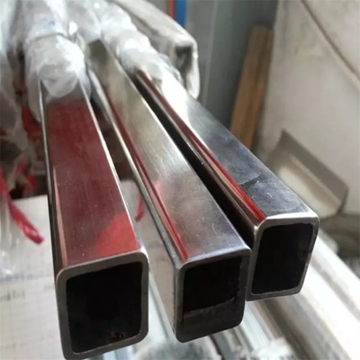 Rectangular ASTM 201 Stainless Steel Pipe Mirror Surface Welded Seamless 6mm